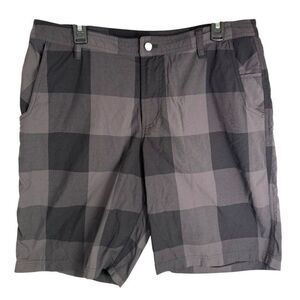 Lululemon Mens Plaid Grey Shorts